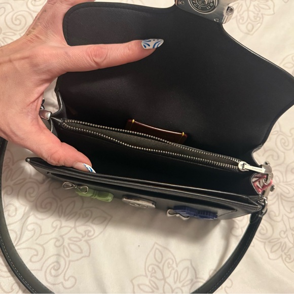 Coach Tabby Shoulder Bag with Multicolor Bow Embellishments - Picture 6 of 10